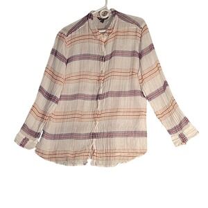 TOMMY BAHAMA Striped‎ Button Down Shirt Long Sleeve Relaxed Fit breathable comfy
